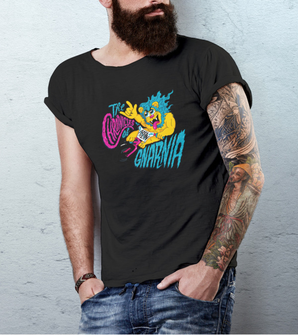 The Chronicles Of Gnarnia Lion On Bike Adventure T-Shirt