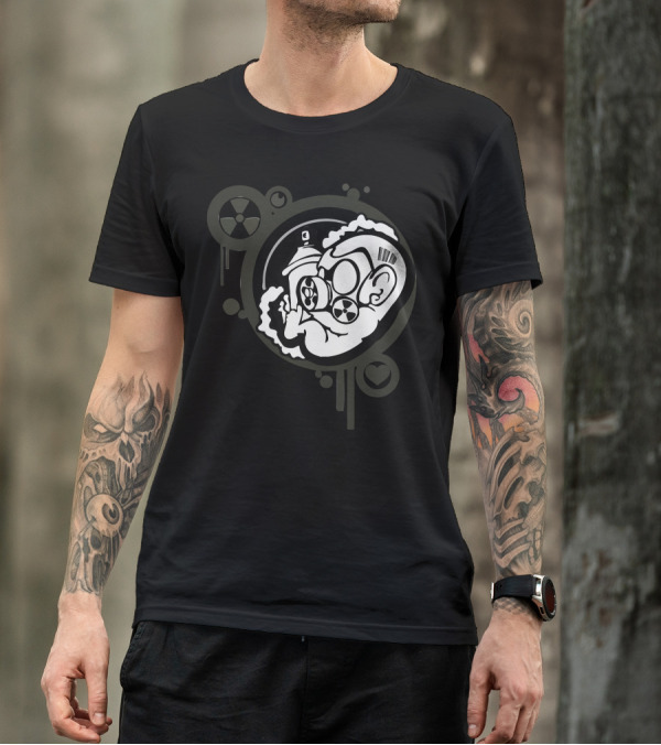 The Unborn Culture Radioactive Gas Mask Spray Can Fusion T-Shirt