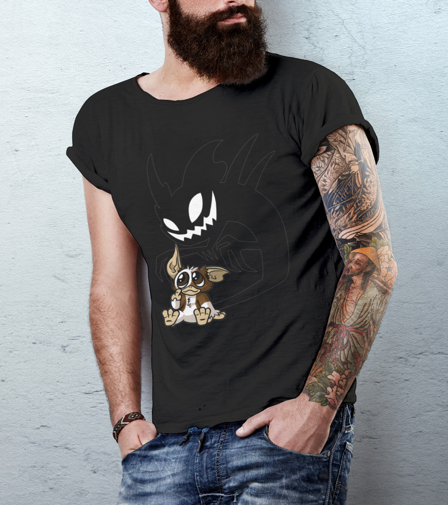 There Are Three Rules You Must Follow Gremlins Gizmo And Toothless Shadow Fusion T-Shirt