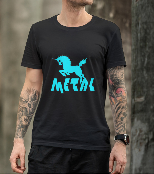 Unicorns Are Metal Star T-Shirt