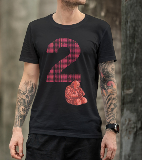 2 Red Robot Figure T-Shirt