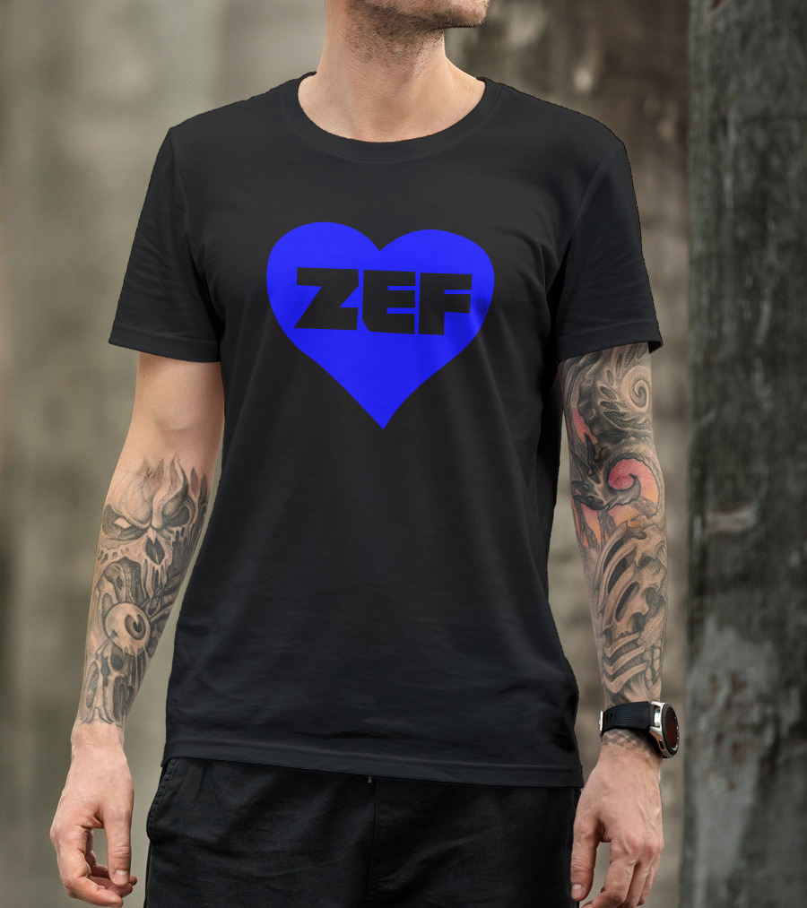 Zef Heart Blue T-Shirt
