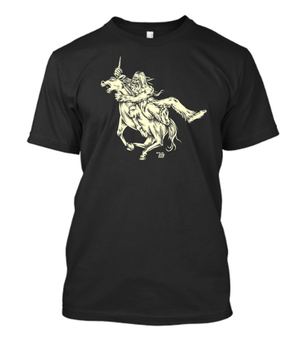 Ames Bros Bigfoot Battling Mythical Unicorn Showdown T-Shirt