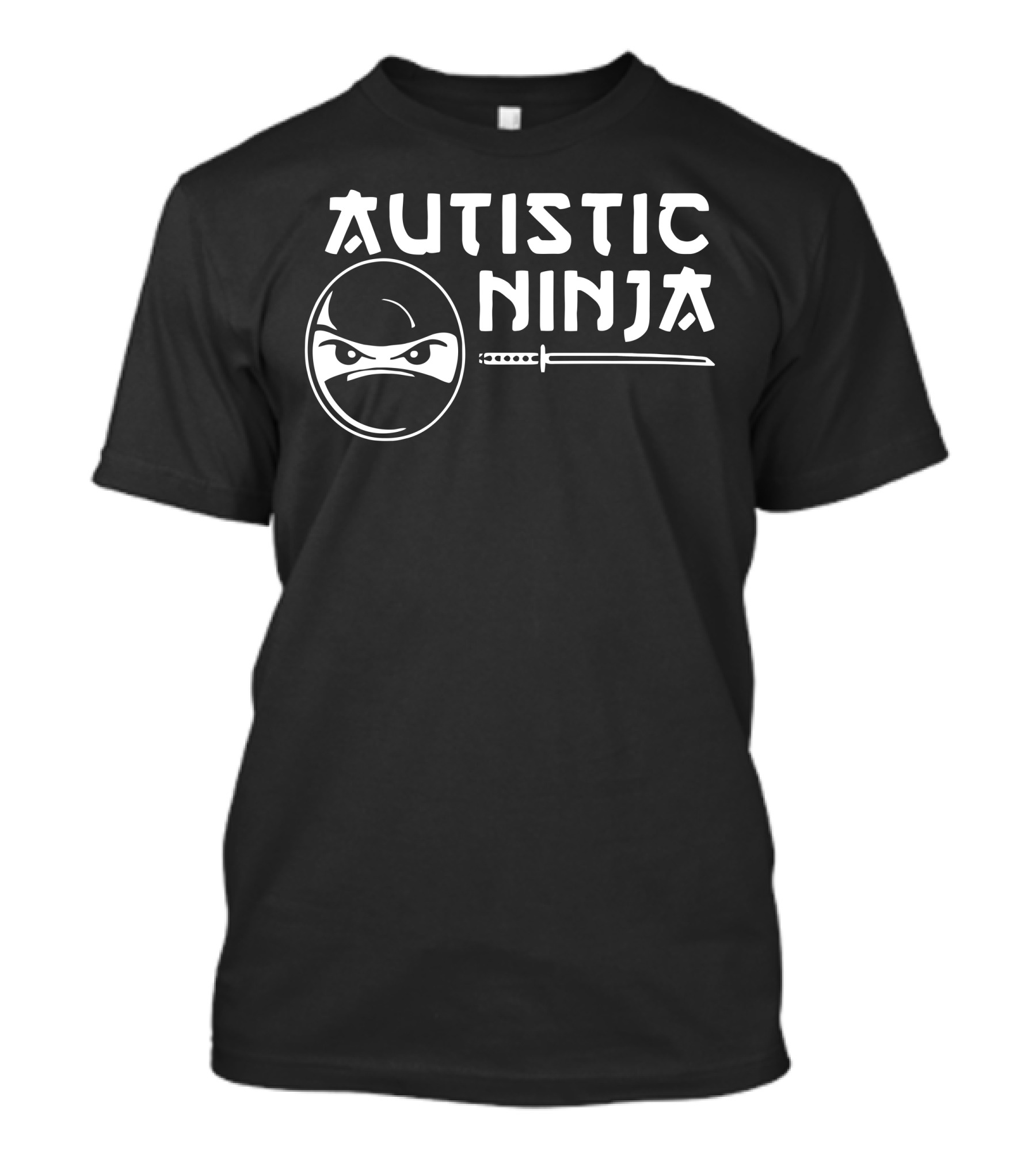 Autistic Ninja Mask And Sword T-Shirt