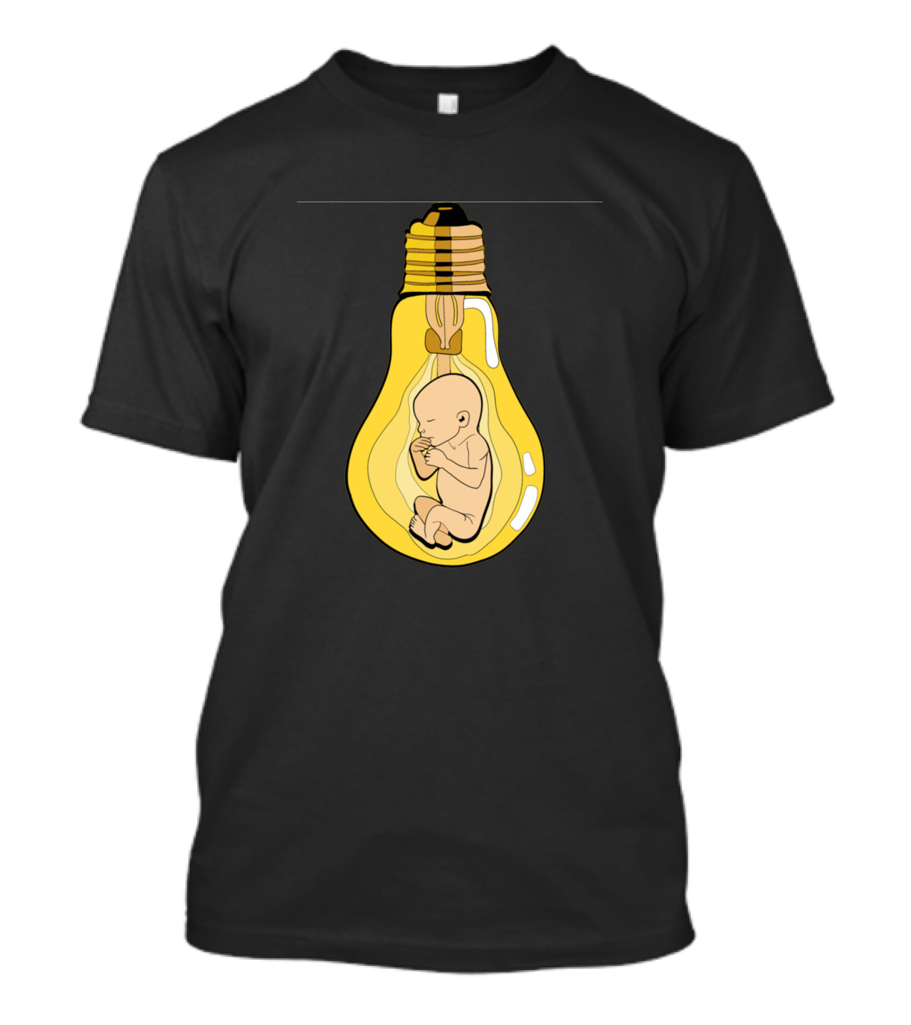 Baby In The Bulb Light Illumination T-Shirt