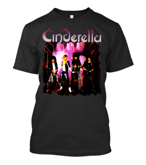 Cinderella Night Songs Tour Rock Band Vintage Group Image T-Shirt