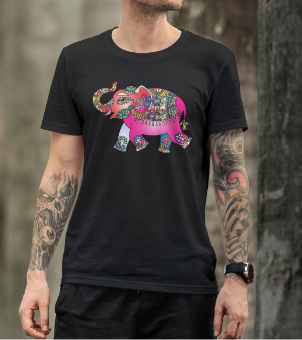 Colorful Ornate Elephant 3223522 T-Shirt
