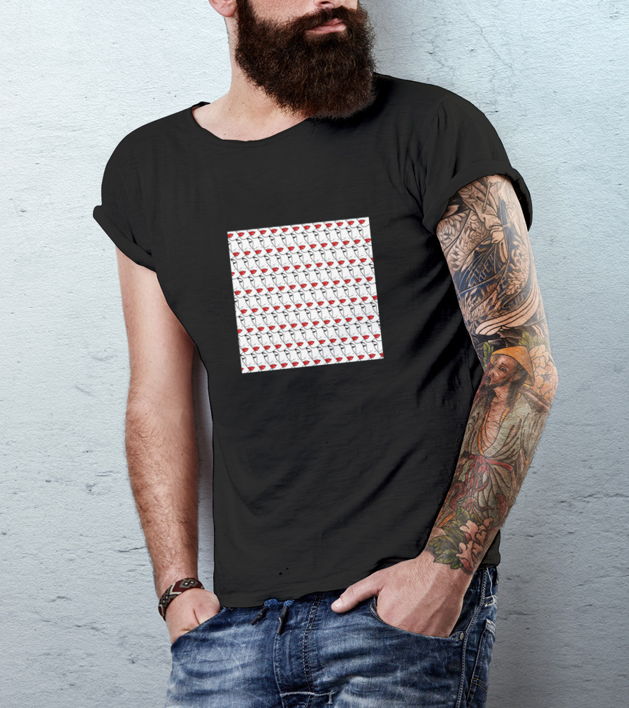 Girl Faces Patterned T-Shirt