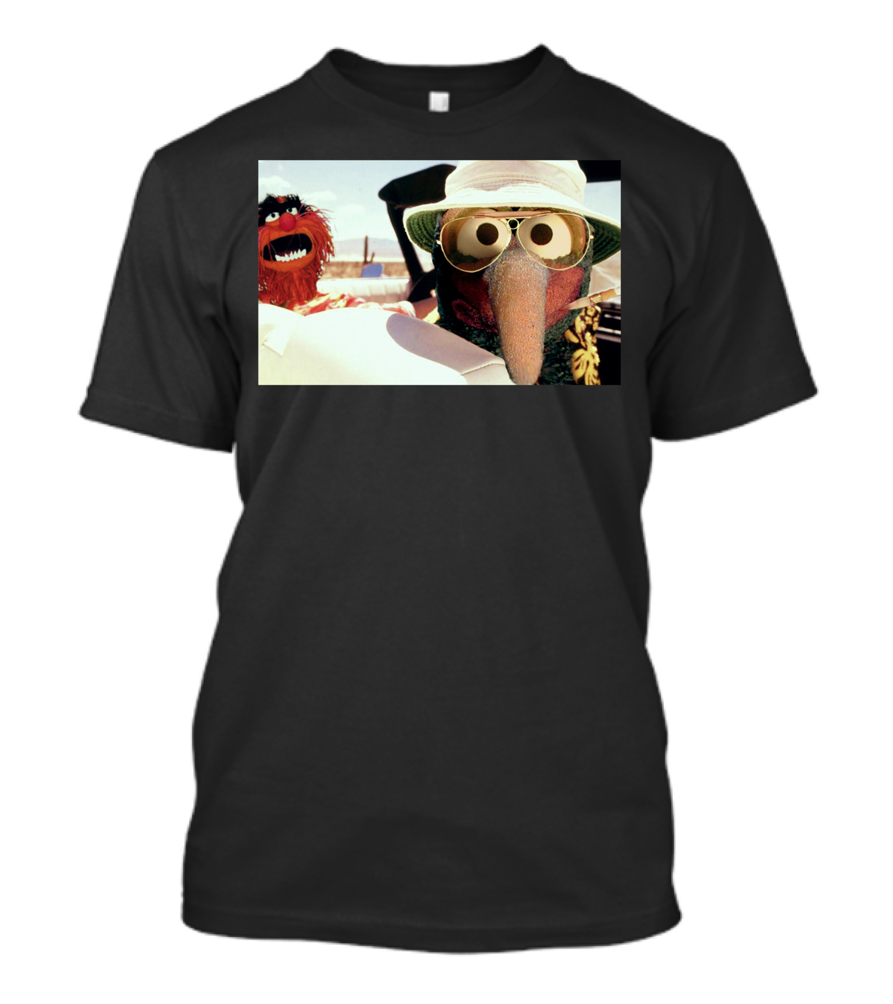 Gonzo Fear Loathing Animal Muppet Road Trip T-Shirt