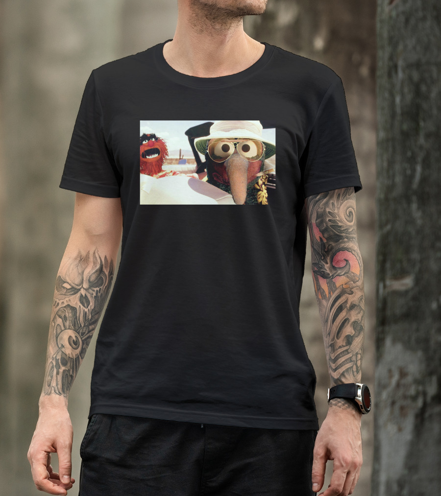 Gonzo Fear Loathing Animal Muppet Road Trip T-Shirt