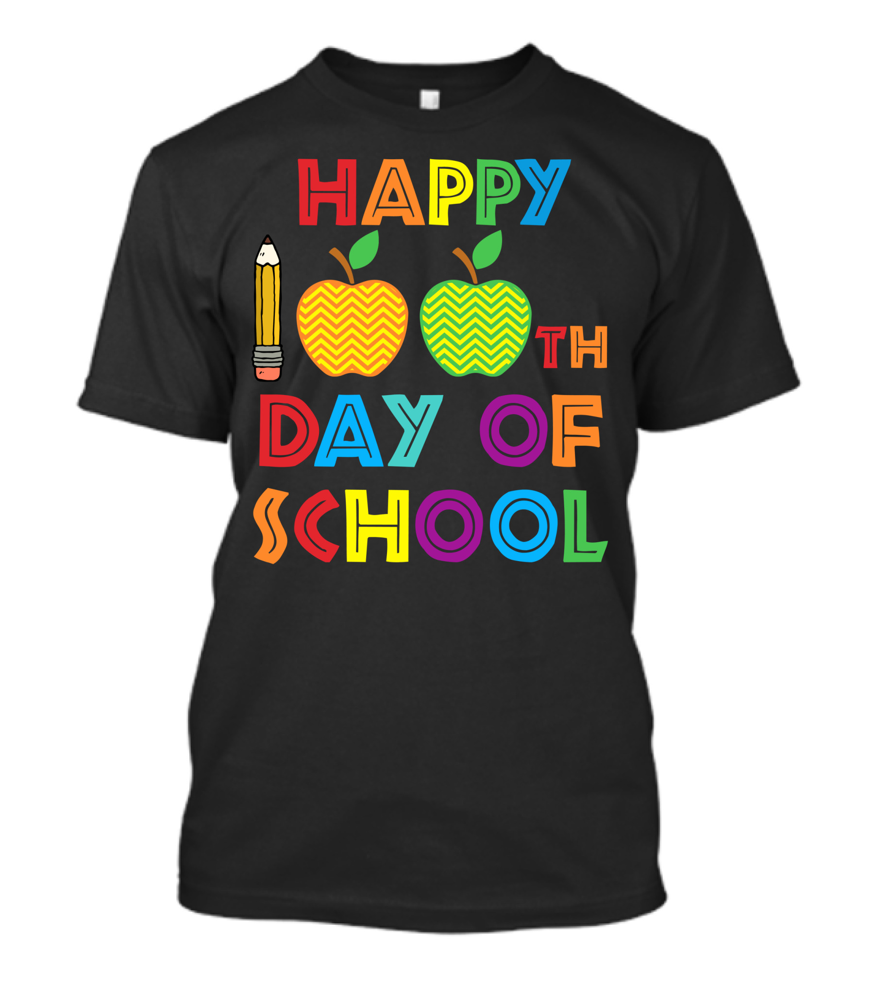 HAPPY 100TH DAY OF SCHOOL PENCIL APPLES T-Shirt