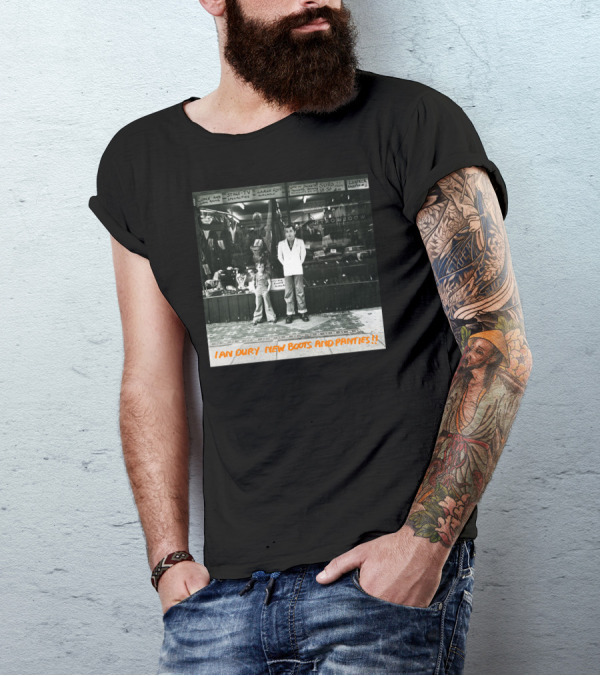 IAN DURY NEW BOOTS AND PANTIES SHOP WINDOW SUITS CLOAKS COATS LARGER SIZE SHOWROOM T-Shirt