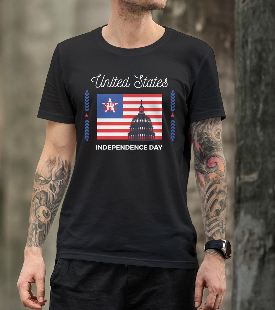 United States 4th July Independence Day Capitol T-Shirt