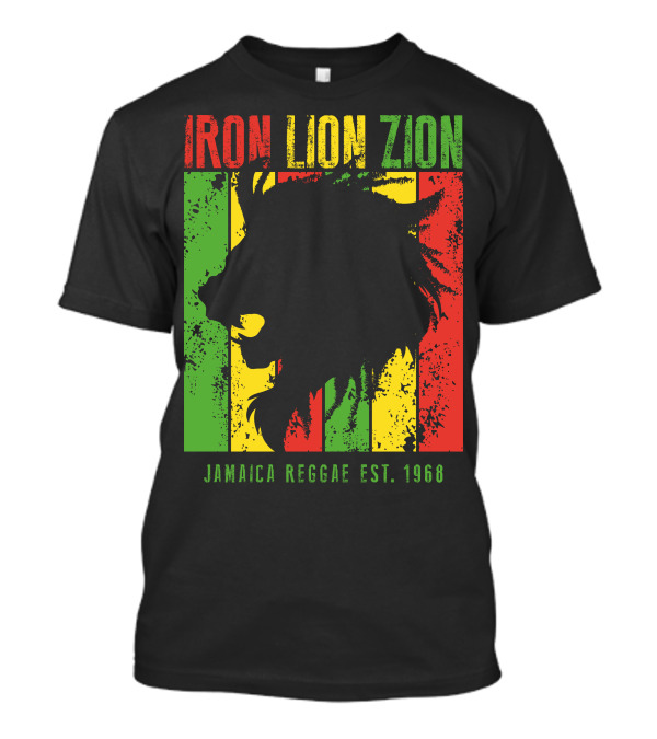 IRON LION ZION JAMAICA REGGAE EST. 1968 T-Shirt