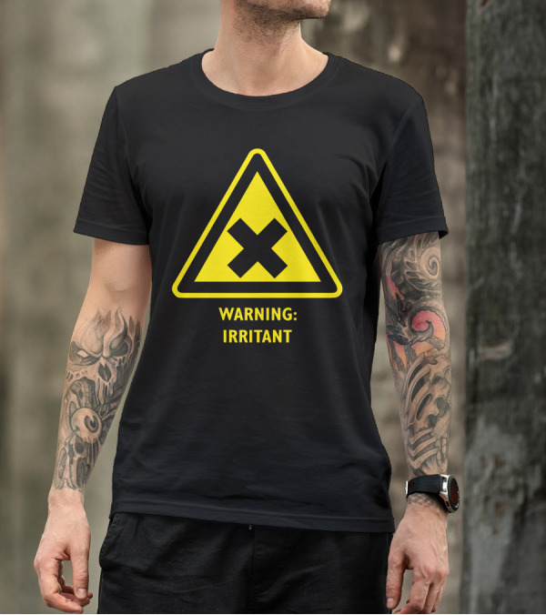 Warning: Irritant Chemical Symbol Laboratory Triangle T-Shirt