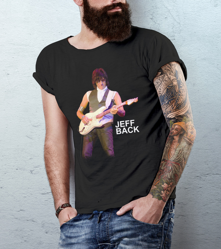 Jeff Beck Guitar God Rock Concert Performance T-Shirt