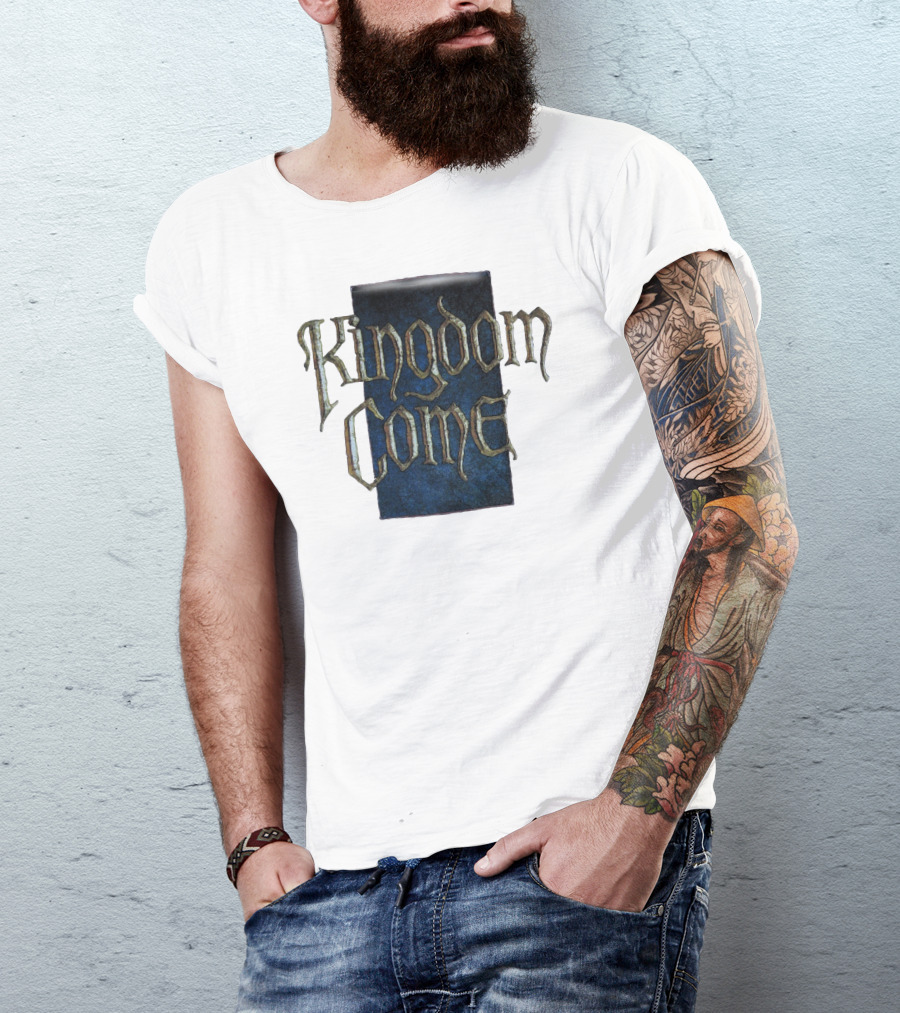 Kingdom Come Gothic Medieval Text T-Shirt
