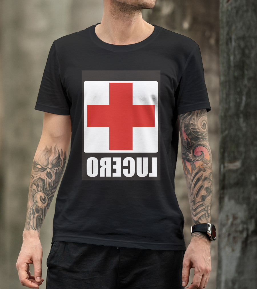 Lucero Cross Schmitt Stix Red Cross Iconic T-Shirt