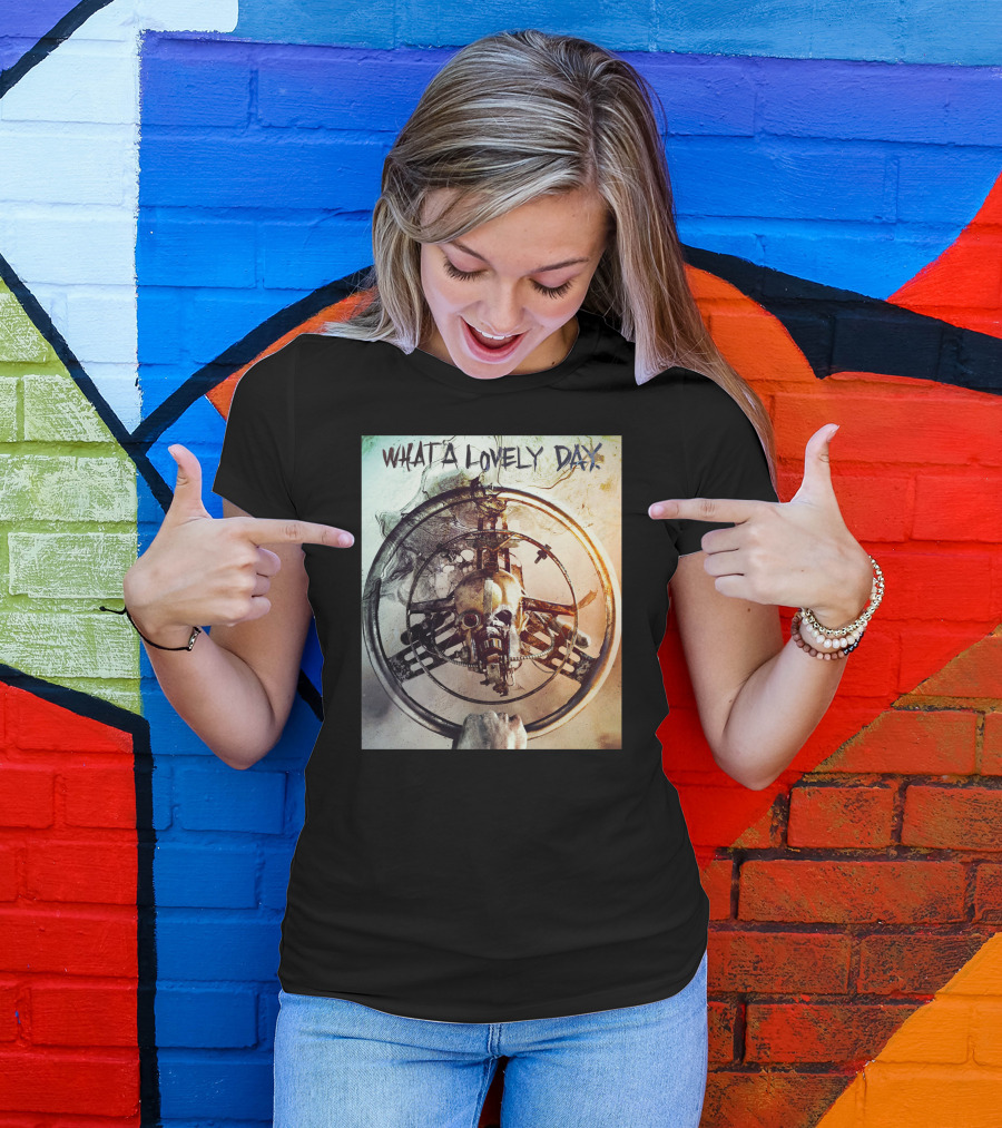 What A Lovely Day Mad Max Steering Wheel Skull Iconic T-Shirt