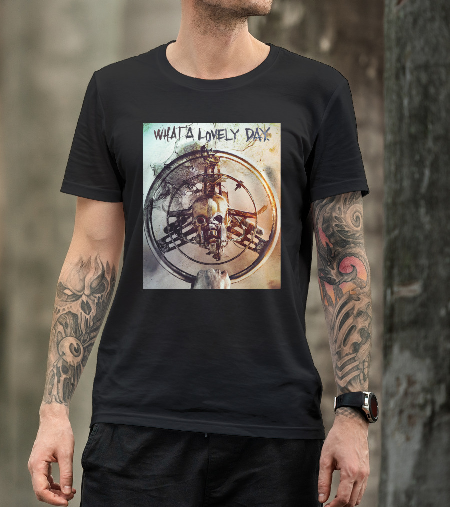 What A Lovely Day Mad Max Steering Wheel Skull Iconic T-Shirt