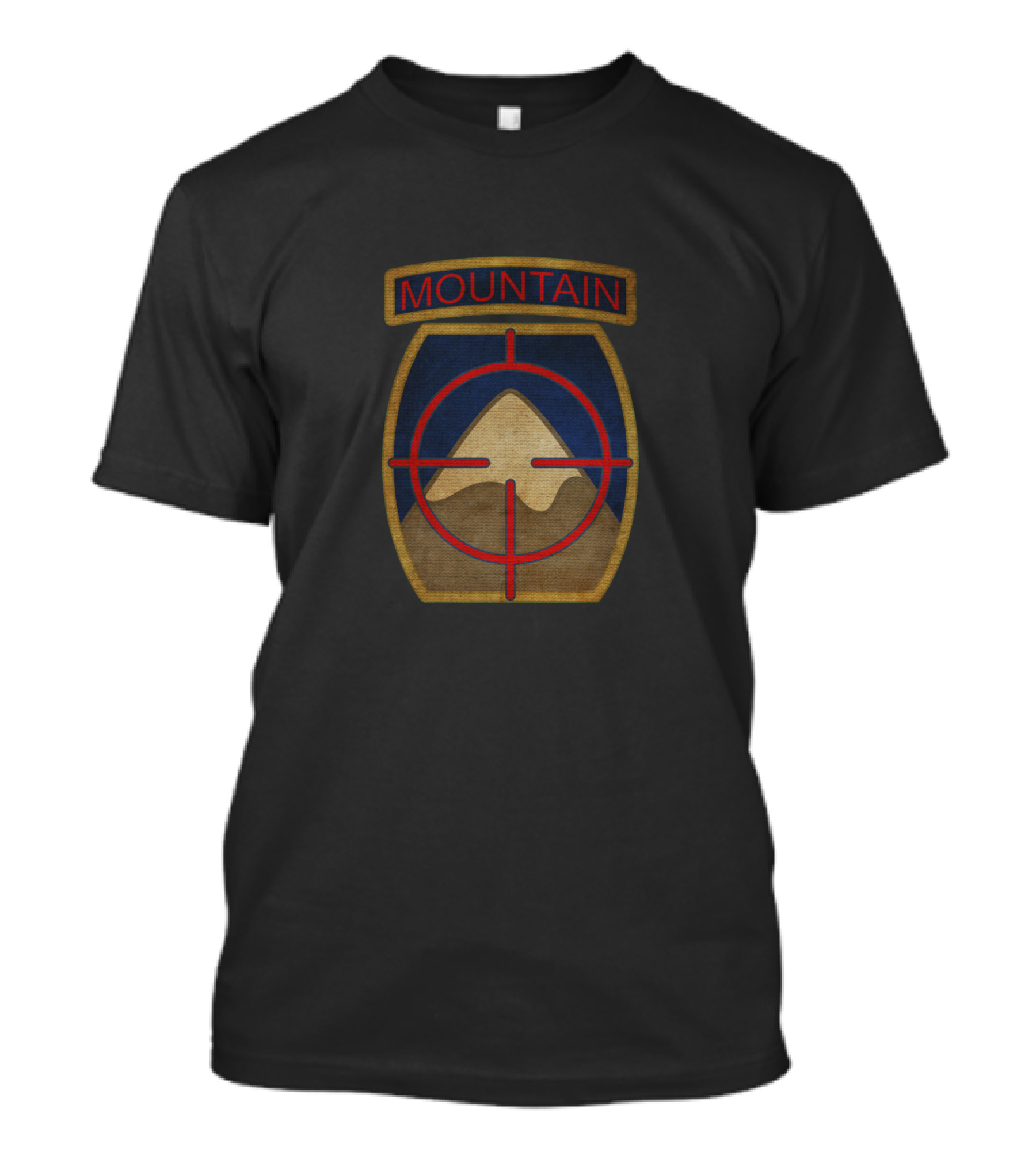Mountain Division Emblem With Target Overlay T-Shirt