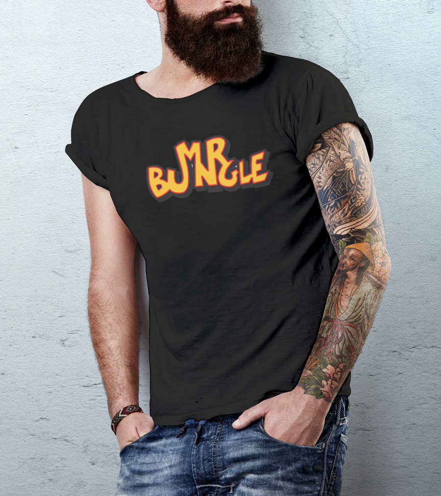 Mr Bungle Text In Bold Orange T-Shirt