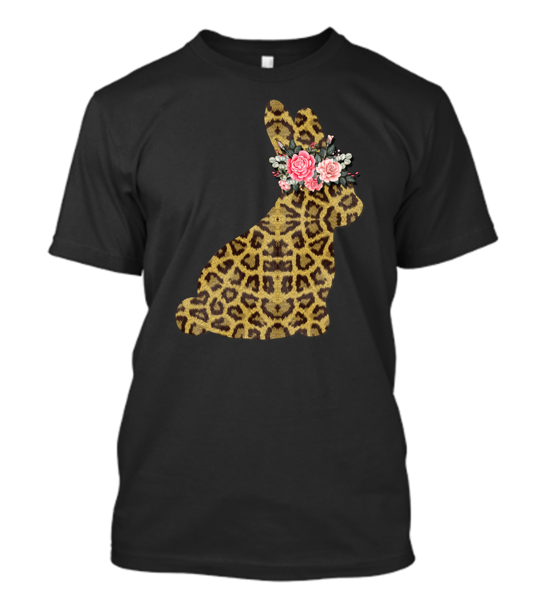 Rabbit Leopard Floral T-Shirt