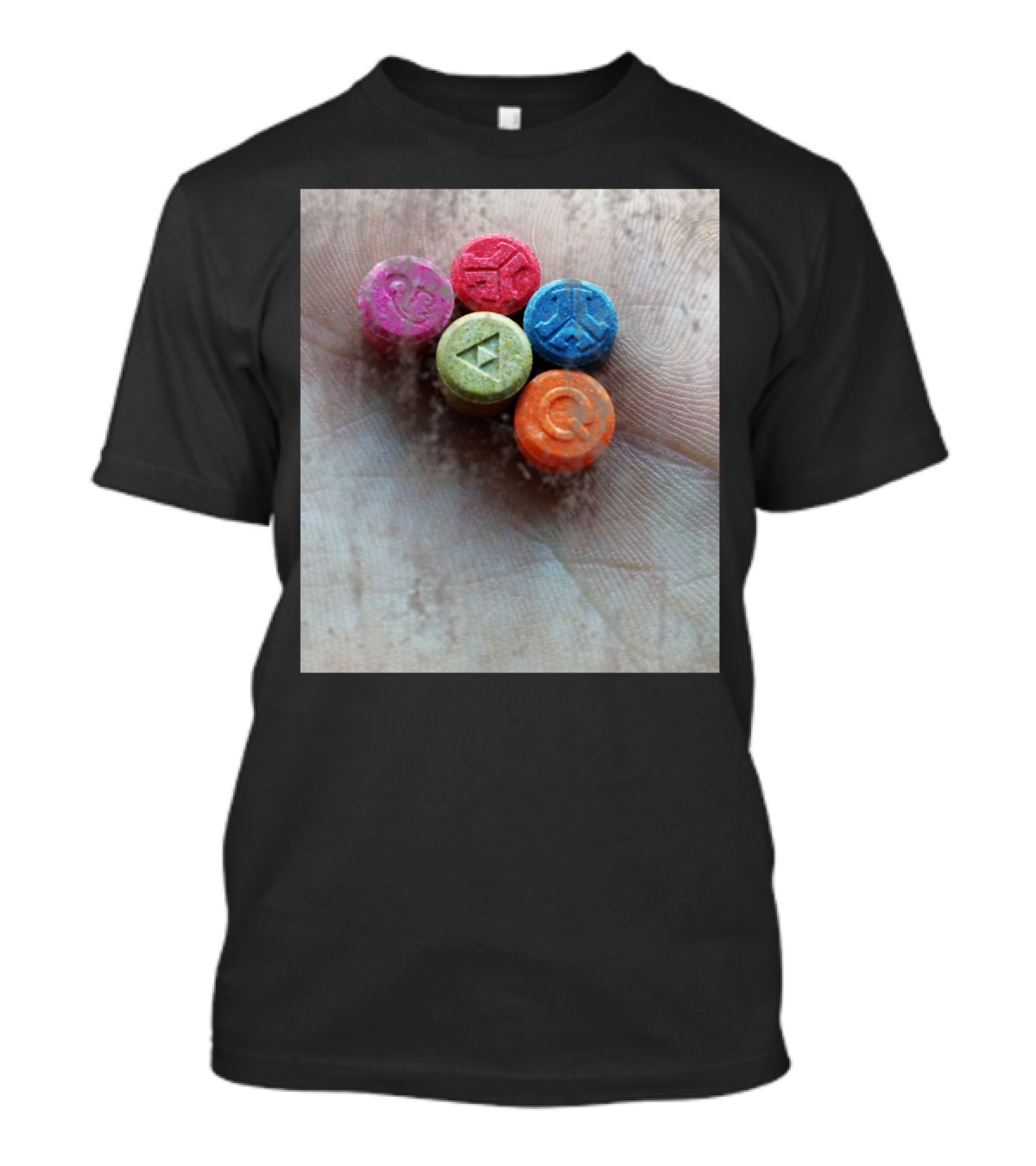 Red Defqons Tablets Colors Dance T-Shirt