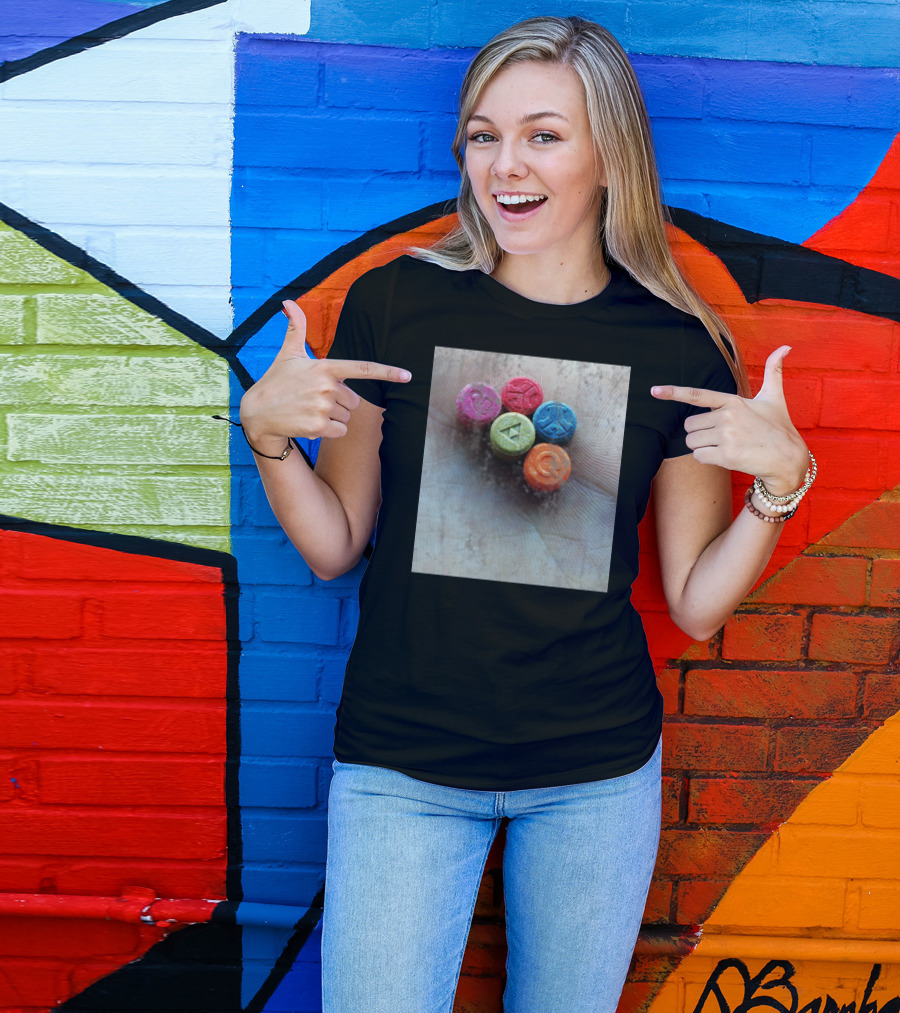 Red Defqons Tablets Colors Dance T-Shirt