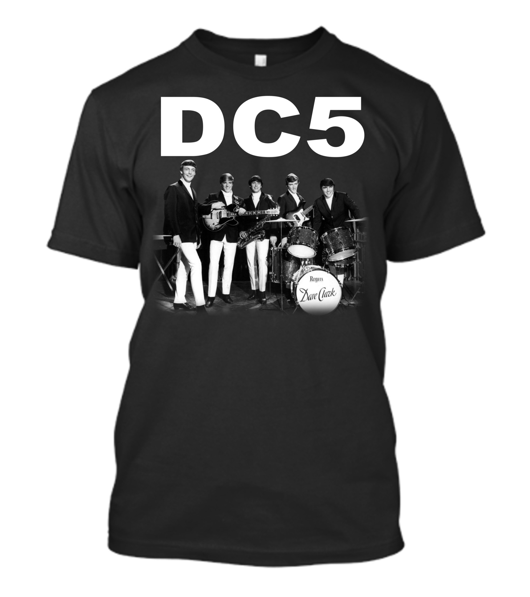 Rock English Britain England DC5 The Dave Clark Five Band T-Shirt