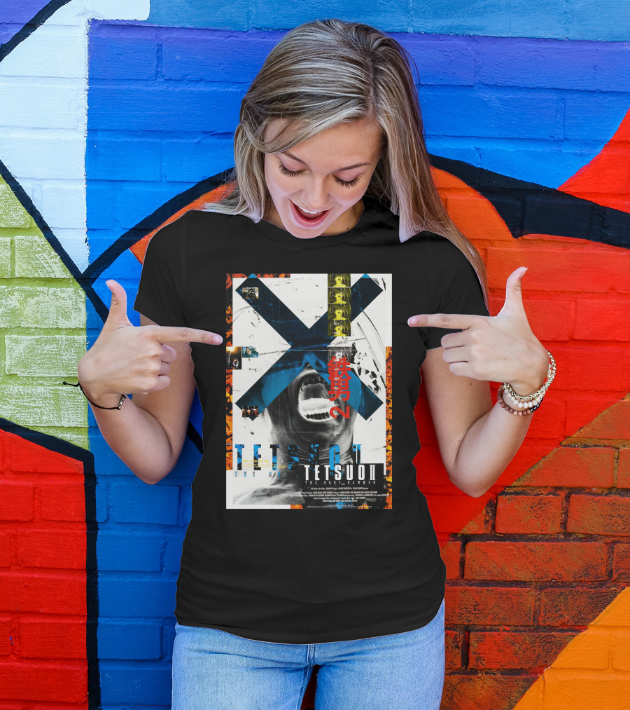 Tetsuo II The Body Hammer Vintage Japanese Horror Sci Fi Poster Reprint T-Shirt