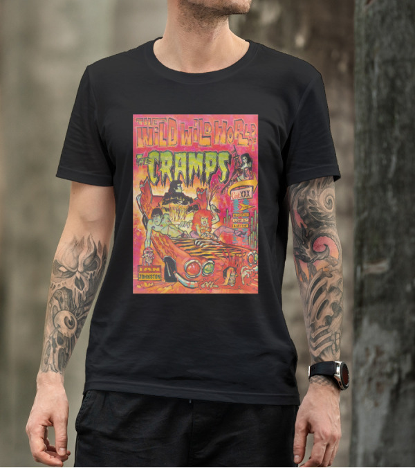 The Wild Wild World Of The Cramps Ian Johnston Cat XXX Live Recording London Memphis T-Shirt