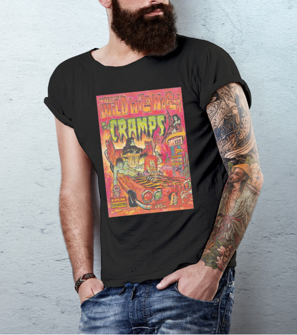 The Wild Wild World Of The Cramps Ian Johnston Cat XXX Live Recording London Memphis T-Shirt