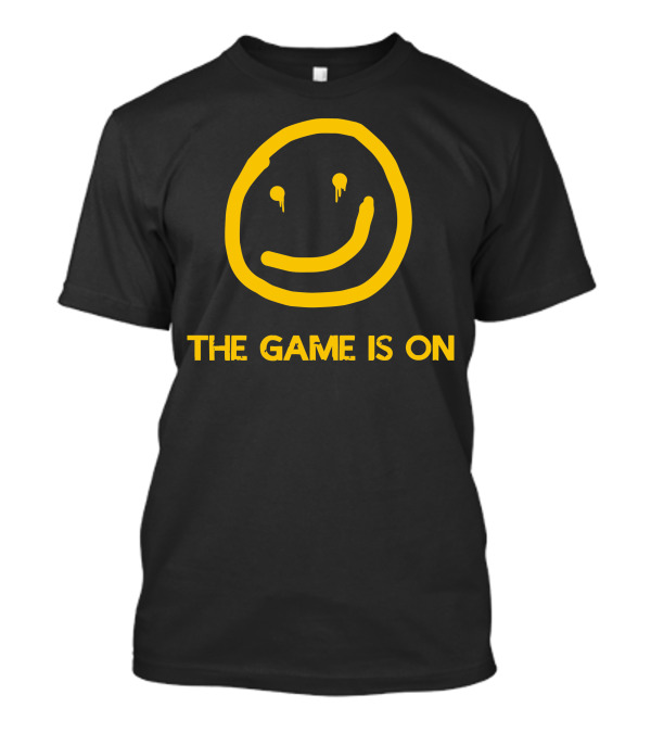 The Game Is On Yellow Smiley Face T-Shirt