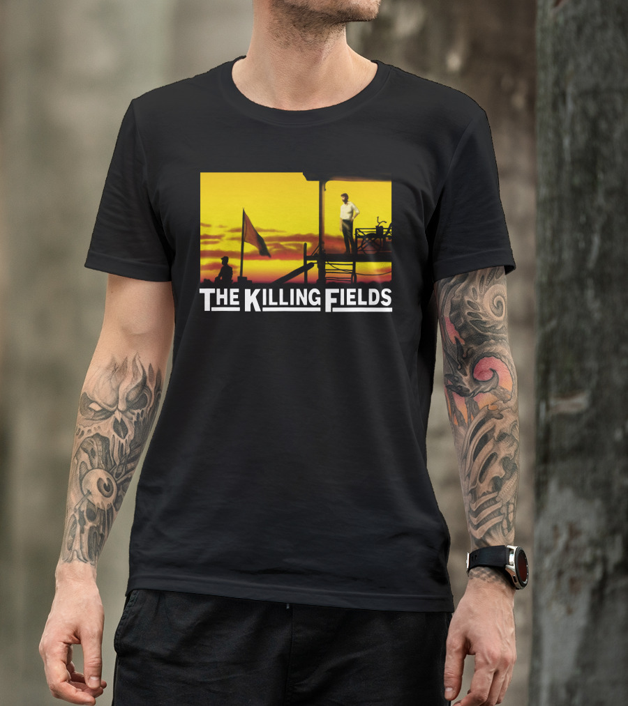 The Killing Fields Movie Sunset Silhouette Scene T-Shirt
