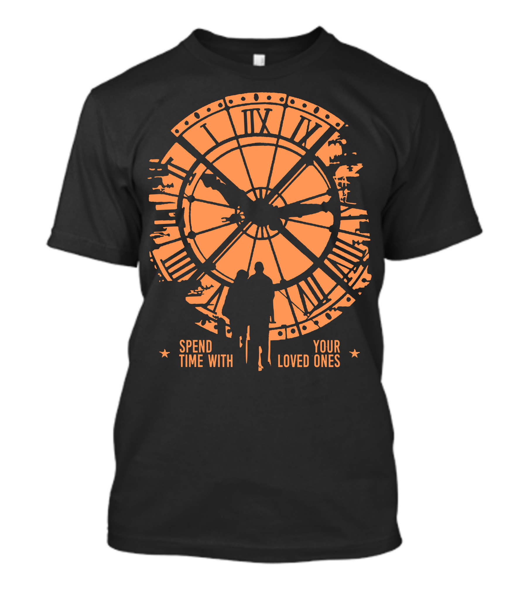 Spend Time With Your Loved Ones Clock T-Shirt