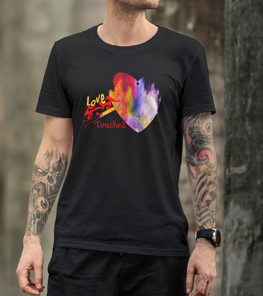Love Touched Colorful Heart Explosion T-Shirt