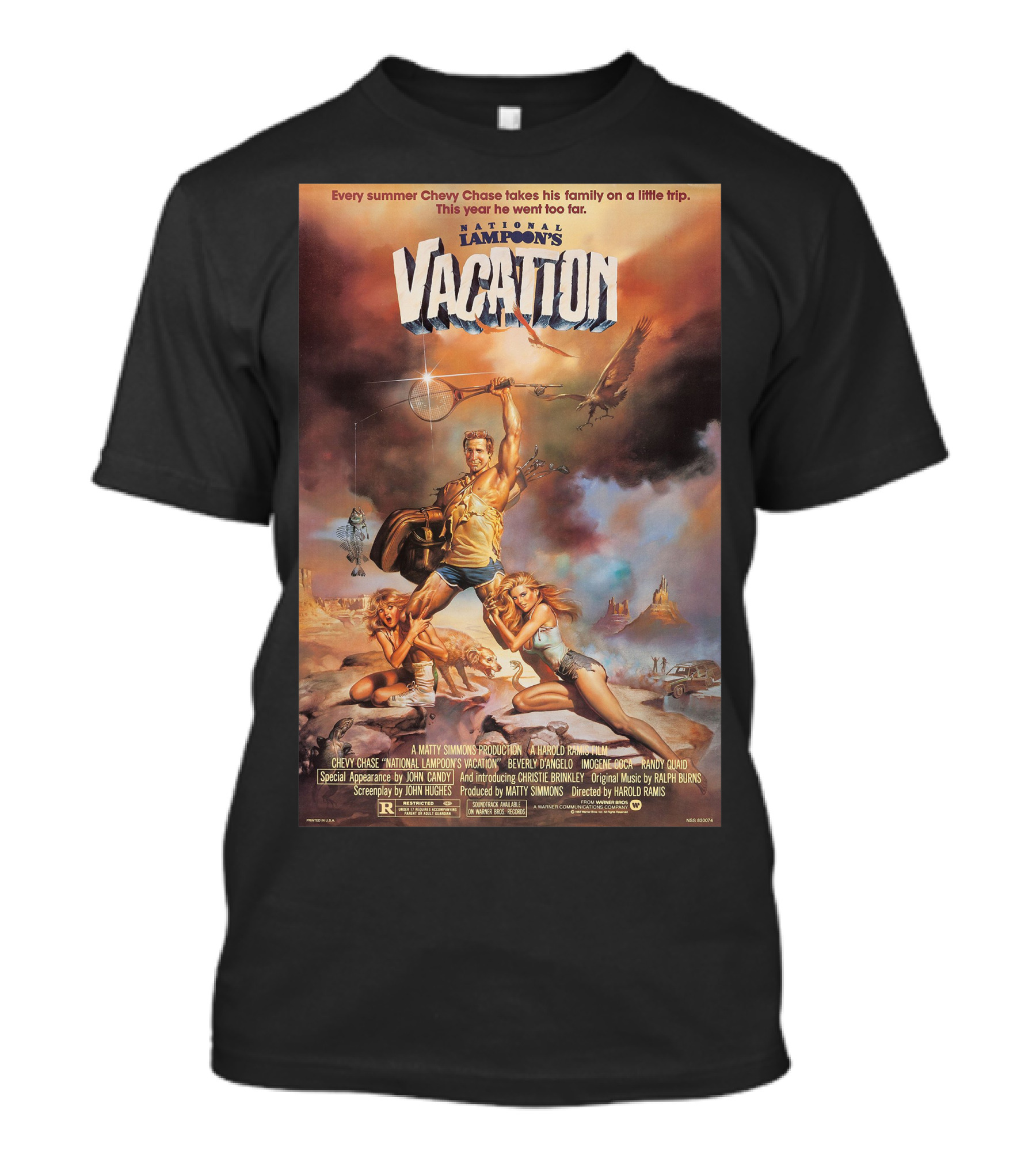 National Lampoon's Vacation Movie Poster Chevy Chase Family Adventure T-Shirt