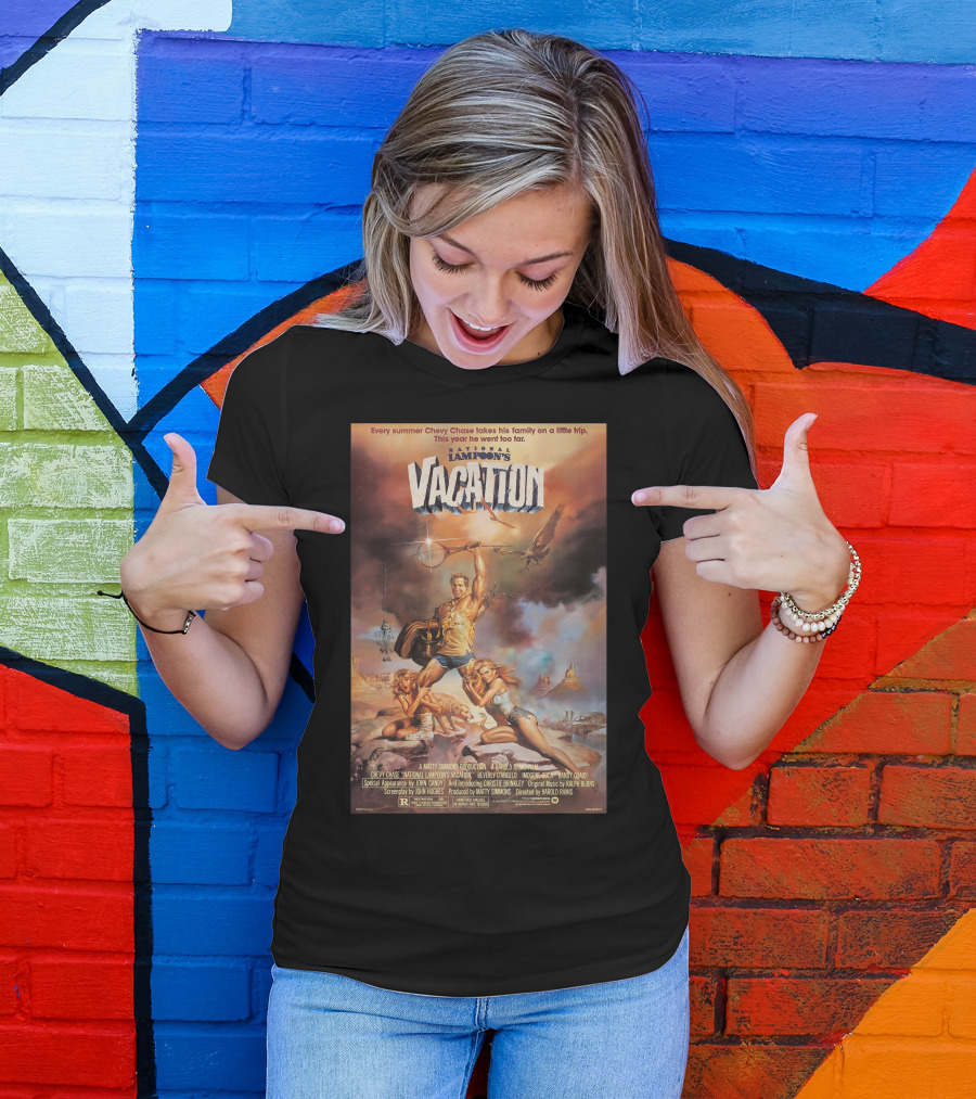 National Lampoon's Vacation Movie Poster Chevy Chase Family Adventure T-Shirt