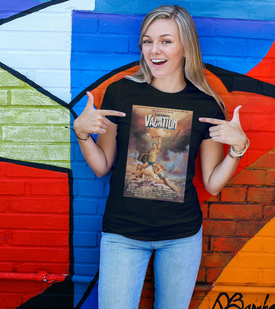 National Lampoon's Vacation Movie Poster Chevy Chase Family Adventure T-Shirt