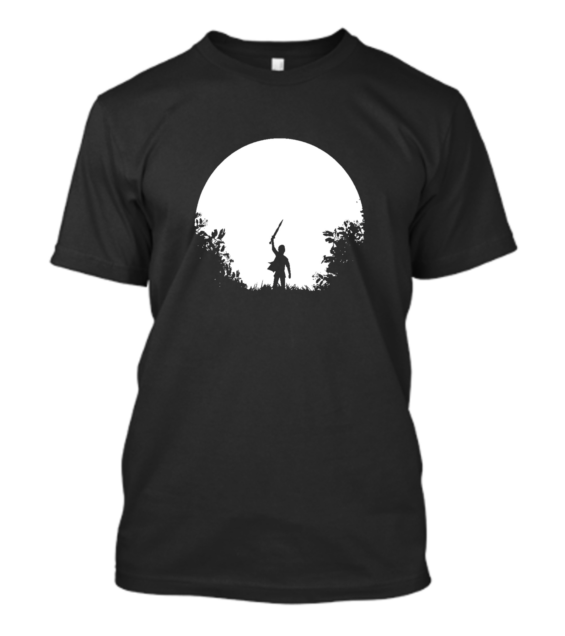 Wander In Moon Sword Silhouette Adventure T-Shirt