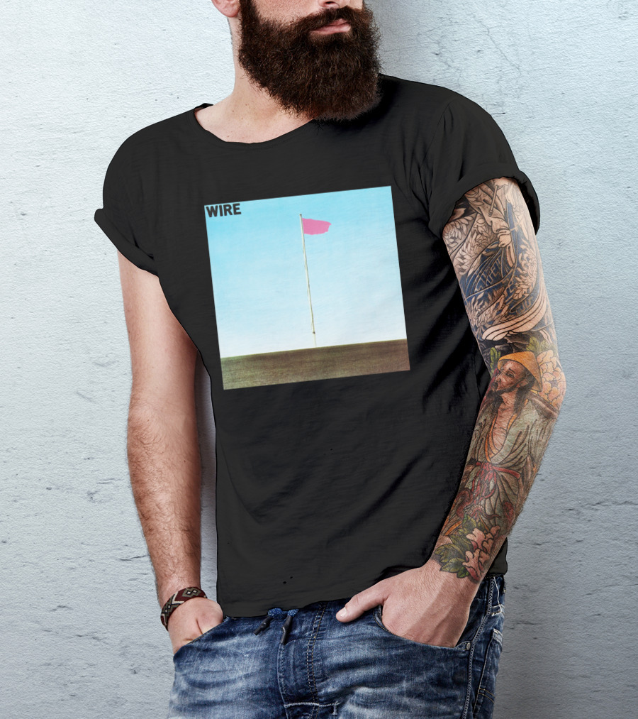 Wire Pink Flag Album Cover Artwork Flag T-Shirt