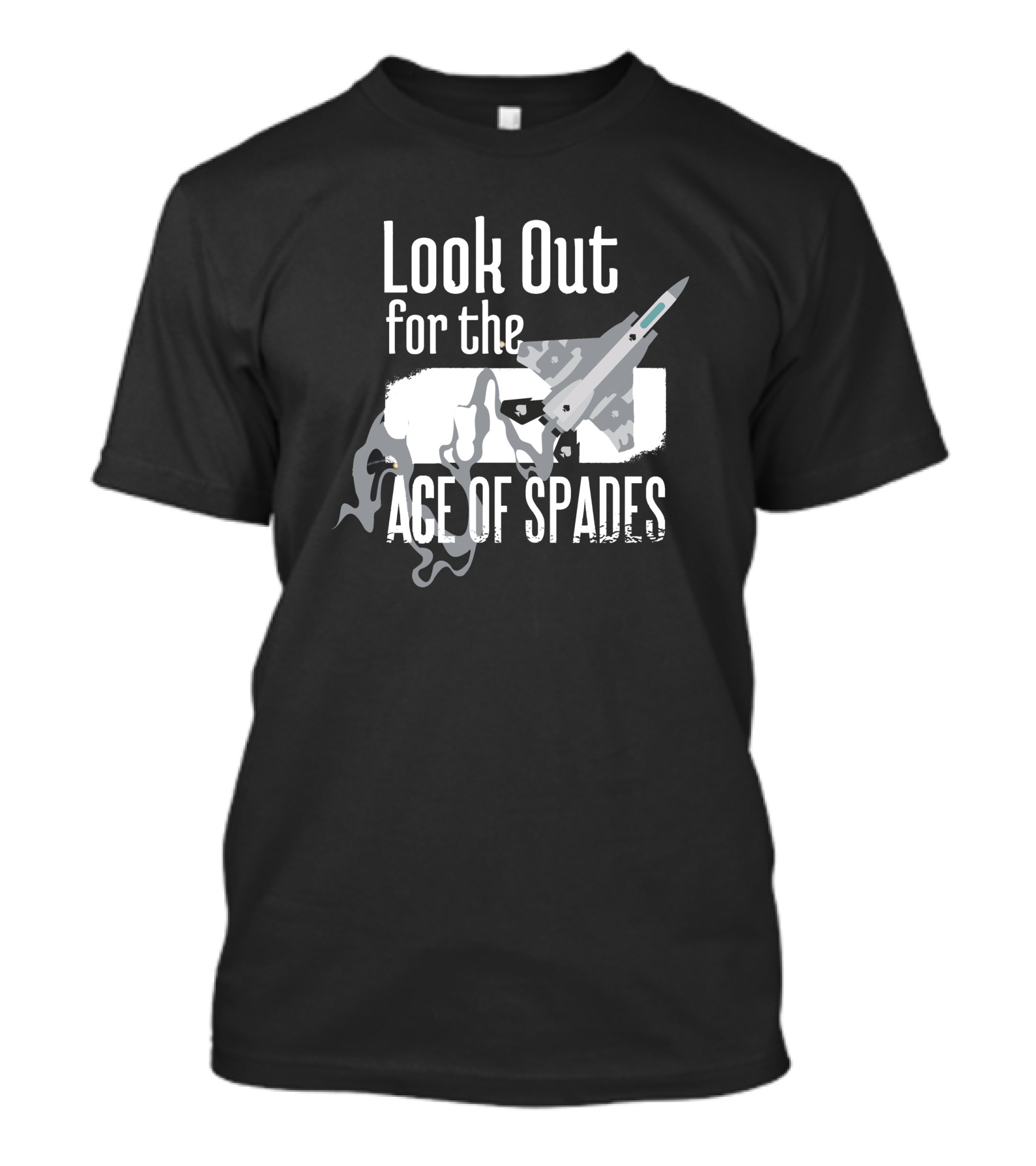 Look Out For The Ace Of Spades Aviator T-Shirt