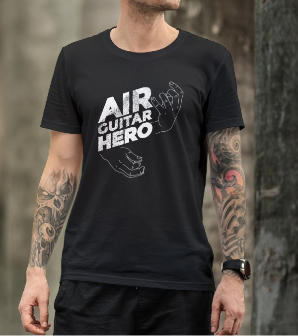 AIR GUITAR HERO HANDS MUSIC ROCK VIBES T-Shirt