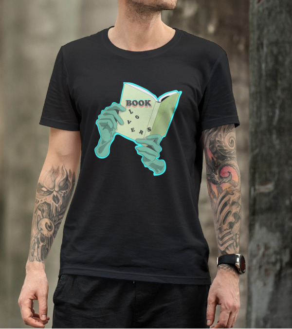 Book Lovers Zombie Hands Neon Glow T-Shirt