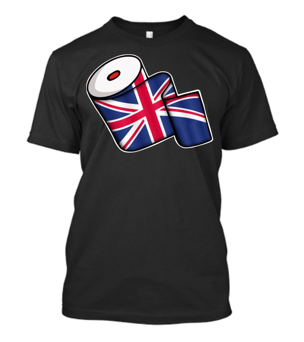 Union Jack Toilet Paper Roll Britain T-Shirt