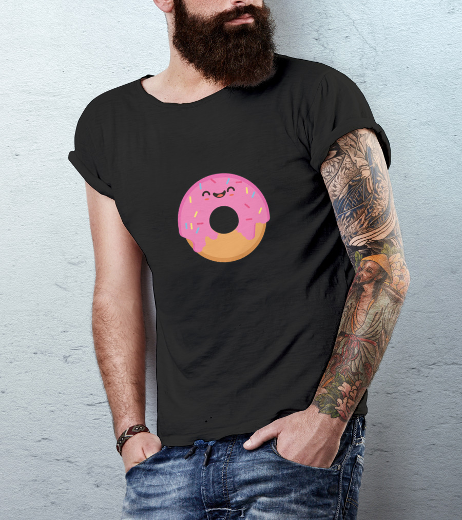 Candy Sprinkled Donut Smile T-Shirt