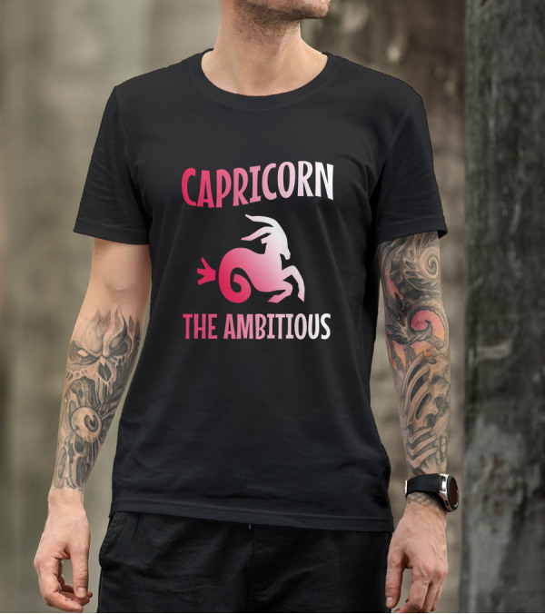 Capricorn The Ambitious Zodiac Goat T-Shirt