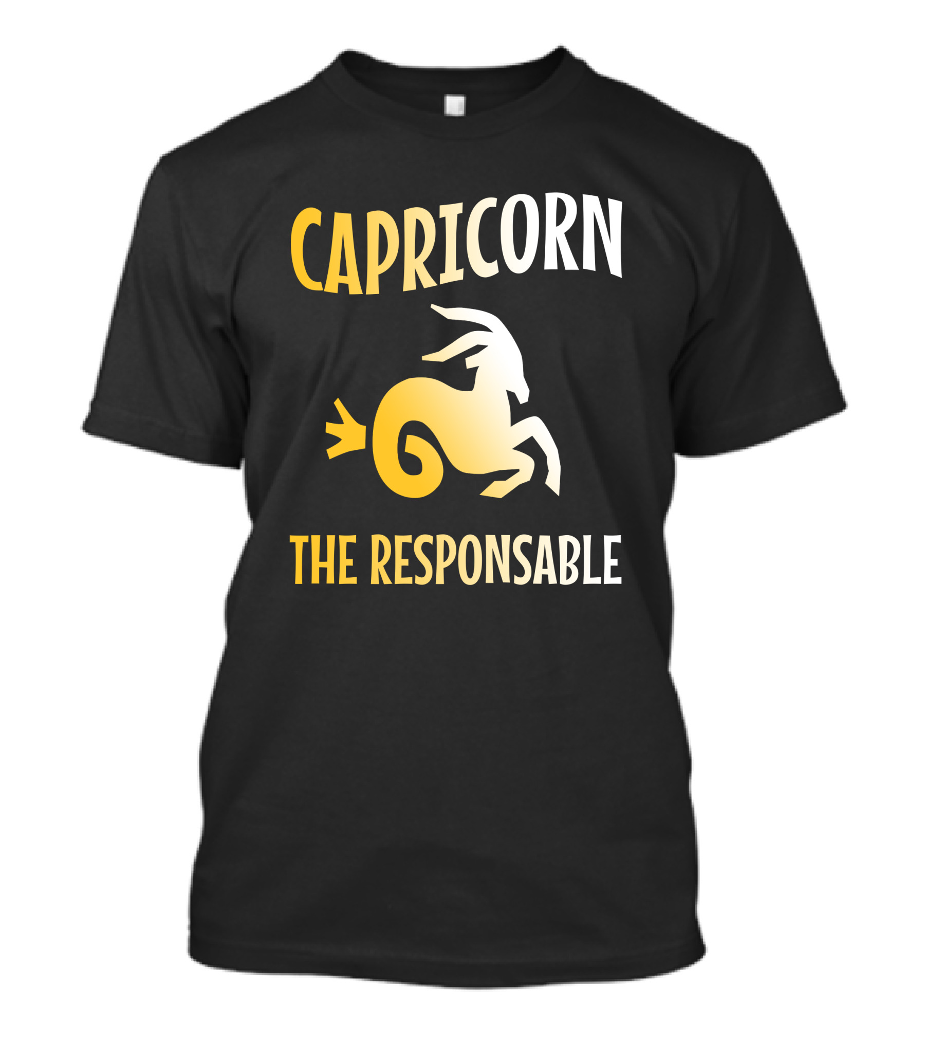 Capricorn The Responsable Zodiac Sign Goat T-Shirt