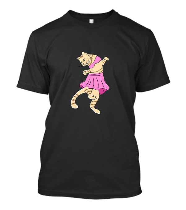 Cat In Fancy Pink Dress T-Shirt